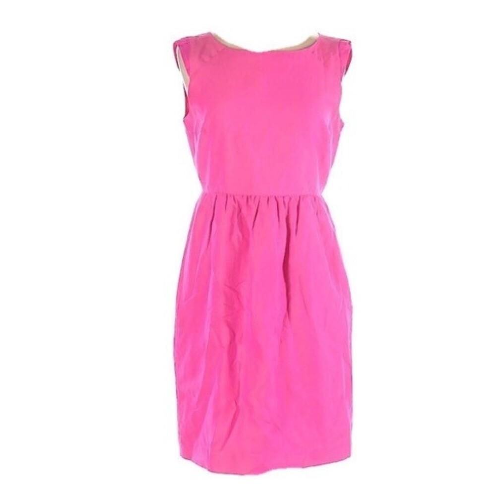 J. CREW 4 100% Silk Pink Sleeveless Party Wedding Valentines Small Womens Date